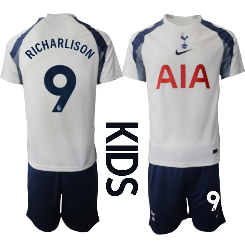 Youth 2025-2026 Club Tottenham home White #9 Soccer Jersey->customized soccer jersey->Custom Jersey